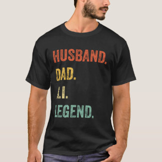 T-shirt Mari Papa Ai Légende Daddy Fête des pères