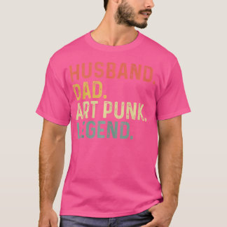 T-shirt Mari Papa Art Punk Légende Drôle Retro Cadeau Pour
