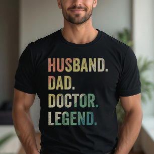 T-shirt Mari papa docteur légende drôle docteur docteur