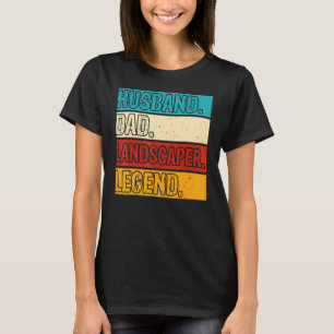 T-shirt Mari papa Landscaper Soins de pelouse Landscaping