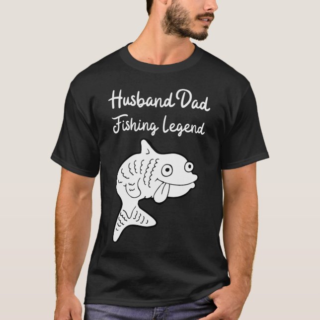 T-shirt Mari Papa Légende de la Pêche (Devant)
