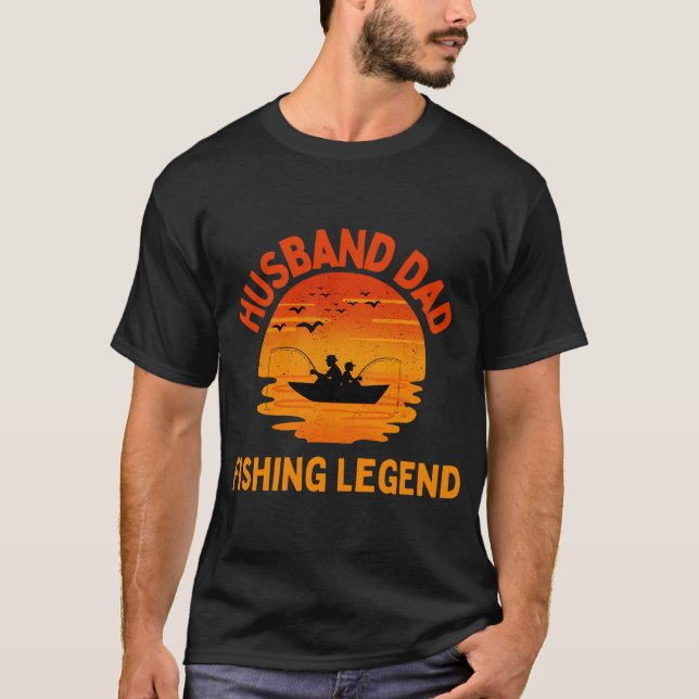 T-shirt Mari Papa Légende de la Pêche (Devant)