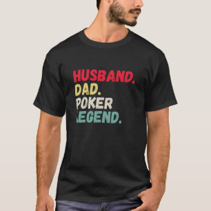 T-shirt Mari papa légende poker cartes rétro vintages