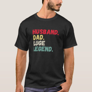 T-shirt Mari papa luge légende sport d'hiver vintage rétro