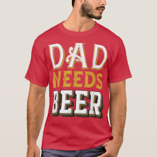 T-shirt Mari Papa Papa Papa Papa Papa Papa Beer Grand-père