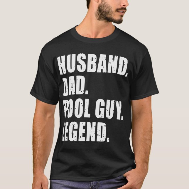 T-shirt Mari papa Pool Guy Légende Hommes 1 (Devant)