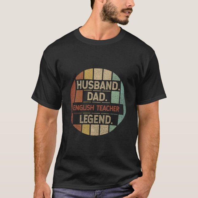 T-shirt Mari Papa Prof d'Anglais Légende (Devant)