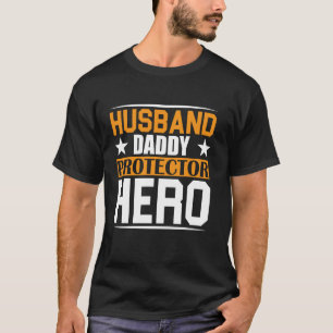 T-shirt Mari Papa Protecteur Héros