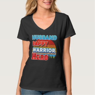 T-shirt Mari Pappy Warrier Hero Père Day Vintage Retr