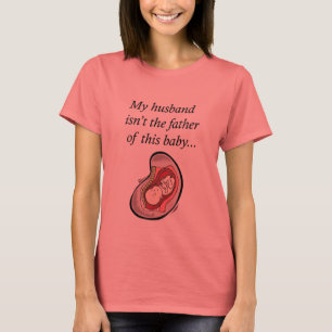 T-shirt Mari pas le père du bébé