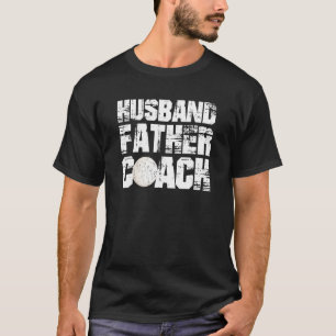 T-shirt Mari Père Entraîneur Trouvé Golf Papa Papa Papa Pa