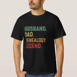 T-shirt Mari père généalogie légende généalogique
