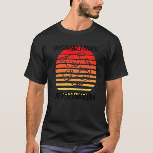 T-shirt Mari Père vétérinaire Chien Chats Vet Vet Tech