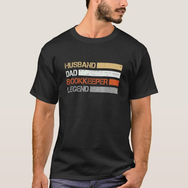 T-shirt Mari Retro   Mari Papa Comptable Examen Comptabili (Devant)