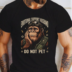 T-shirt Mari Support Émotionnel Ne Caresse Pas Bigfoot