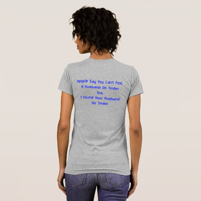 T-shirt Mari sur Tinder (Dos entier)