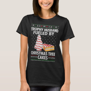 T-shirt Mari Trophée Alimenté Par Les Gâteaux De Noël Drôl