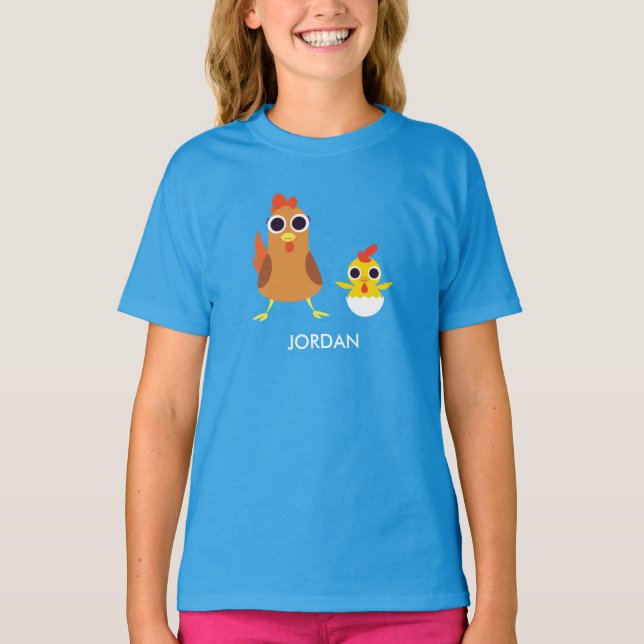 T-shirt Maria et bandit les poulets (Devant)