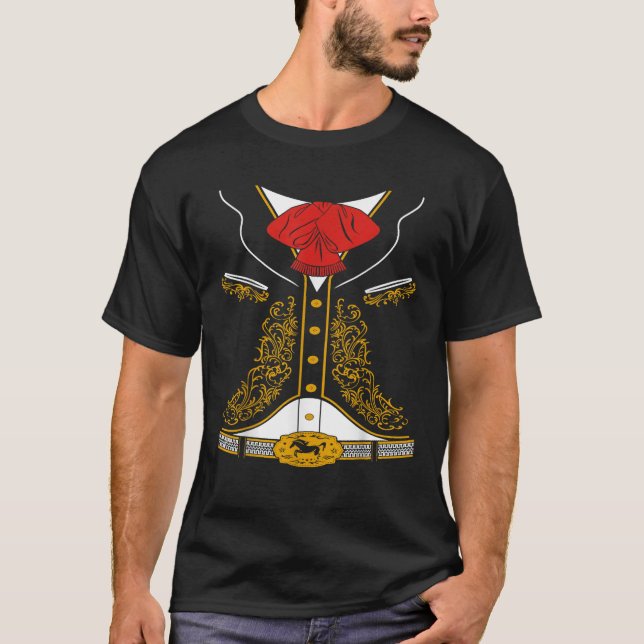 T-shirt Mariachi Charro Costume mexicain T Chemise T (Devant)