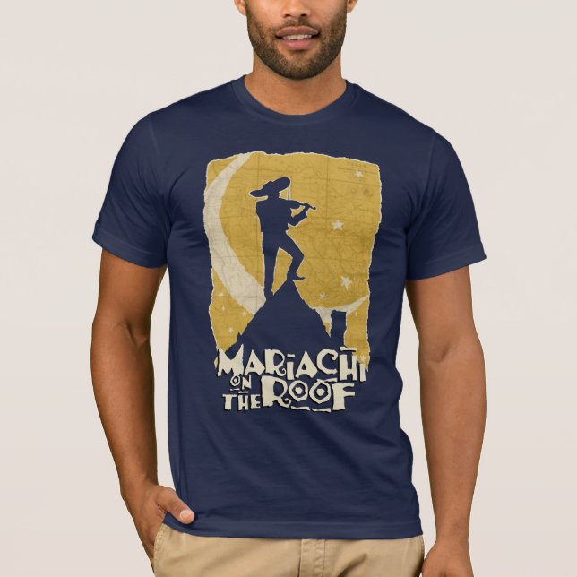 T-shirt Mariachi sur le toit (Devant)