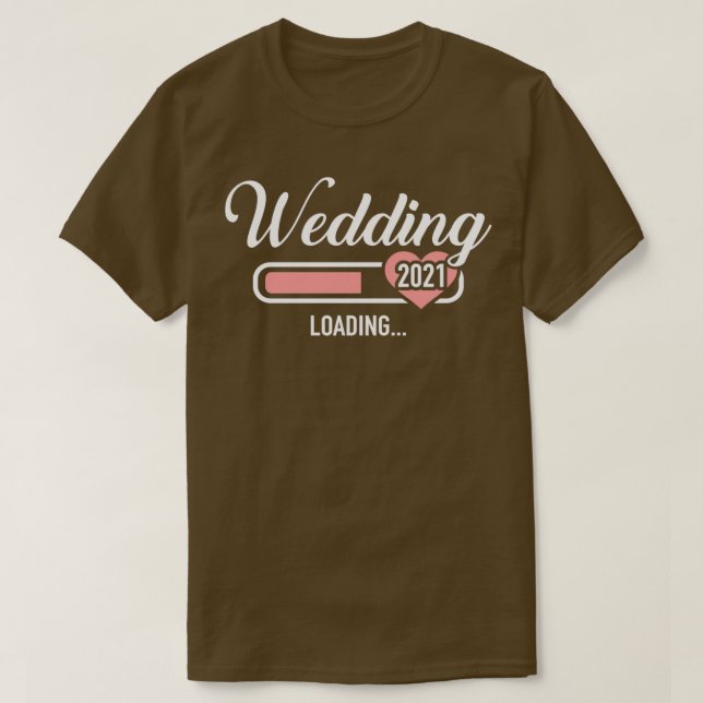 T-shirt Mariage 2021 chargement (Design devant)