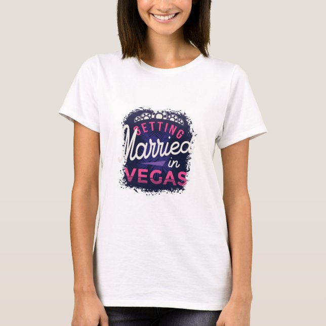 T-shirt Mariage à Vegas Bride (Devant)
