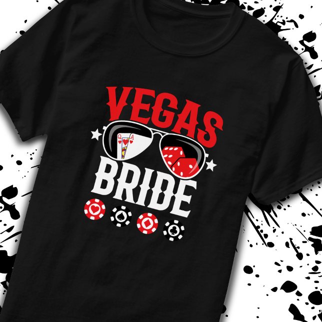 T-shirt Mariage à Vegas - Mariée - Enterrement de vie de j (Créateur téléchargé)