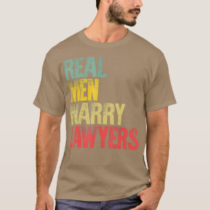 T-shirt Mariage amusant Vrais Hommes Mariage Avocats Maria