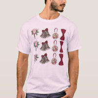 Mariage Bells Rose de la nuptiale Bowtie Tee