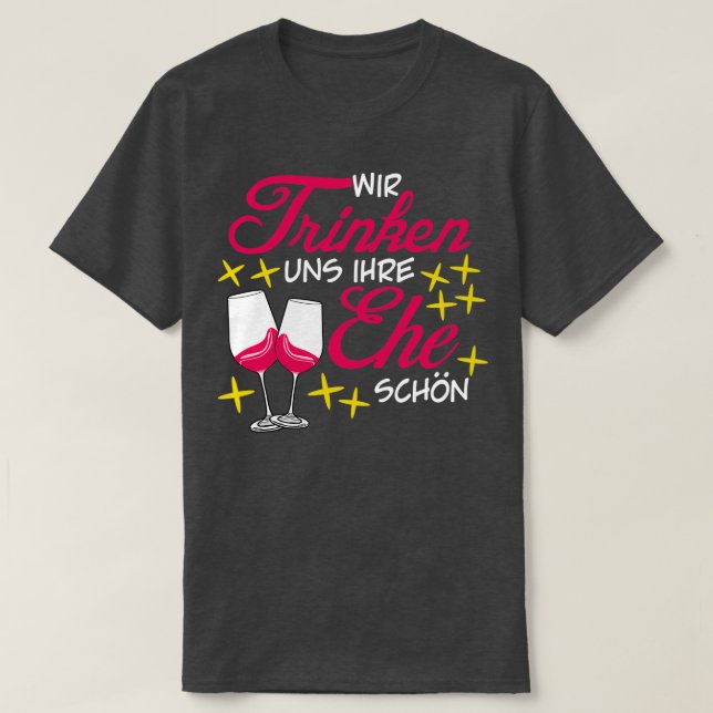 T-shirt Mariage Blague Perte Jungieux 2 (Design devant)