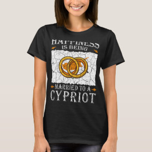 T-shirt Mariage chypriote Patrimoine de Chypre Marié Drape