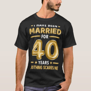 T-shirt Mariage de 40 ans 40e anniversaire de Mariage Funn