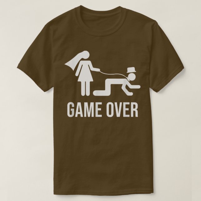 T-shirt Mariage de célibataire sarcastique Mariée demoisel (Design devant)