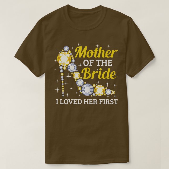 T-shirt Mariage de femmes Réception de mariage Mariée Mère (Design devant)