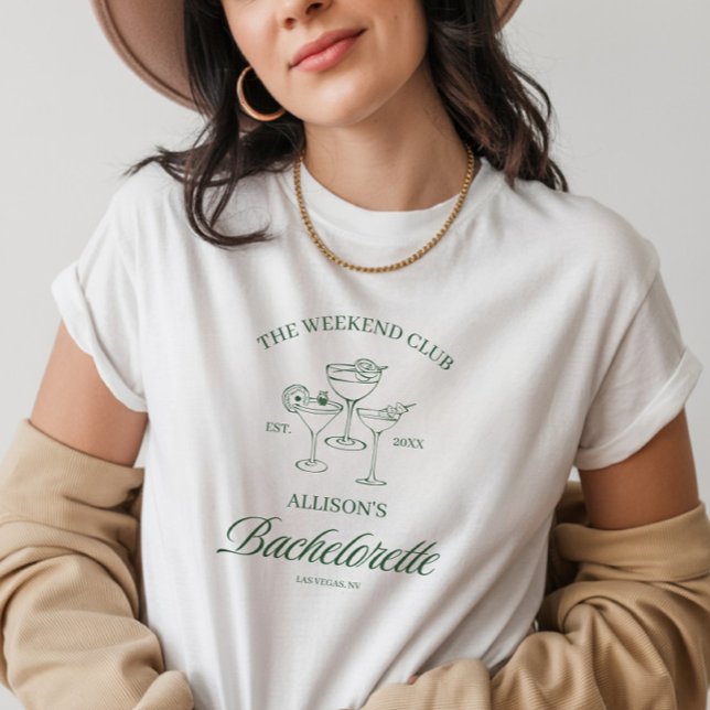 T-shirt Mariage de la fête nuptiale sur mesure Cocktail (Créateur téléchargé)