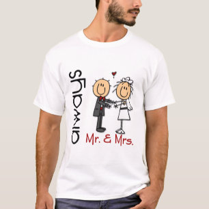 T-shirt Mariage de la figure M. Stick & Mme Toujours