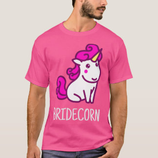 T-shirt Mariage de la mariée licorne