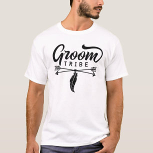 T-shirt Mariage de la tribu Mens Groom correspondant à une