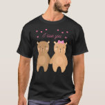 T-shirt Mariage de l'anniversaire des couples d'ours<br><div class="desc">Couples de l'ours Mariage Anniversaire de l'engagement</div>