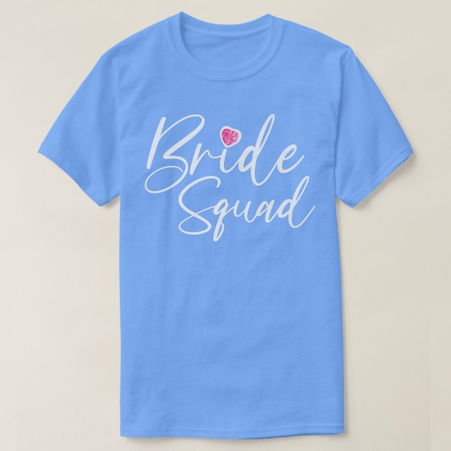 T-shirt Mariage de l'équipe de mariée cadeau de mariée (Design devant)