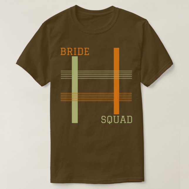 T-shirt Mariage de l'équipe de mariées (Design devant)