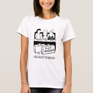 T-shirt Mariage de lune de miel Nuit pour la mariée et la 