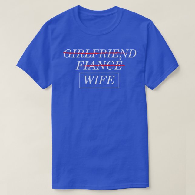 T-shirt Mariage de mariée Mariage fiancée (Design devant)