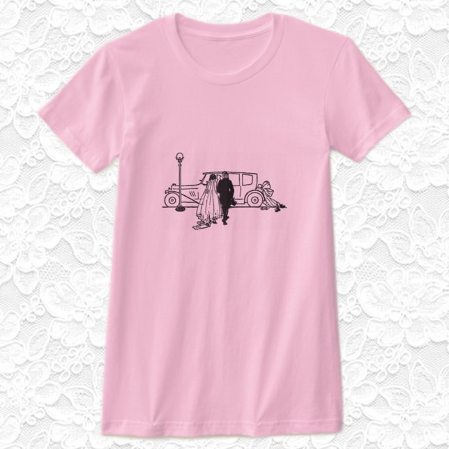 T-shirt Mariage de mariés des années 1920  (Créateur téléchargé)