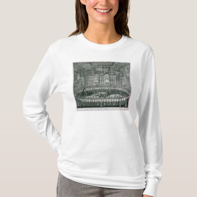 T-shirt Mariage de Pierre I et Catherine en hiver (Devant)