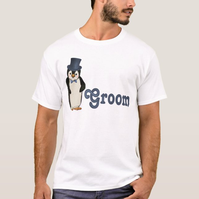 T-shirt Mariage de pingouin (Devant)