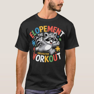 T-shirt Mariage de raton laveur drôle Le sport inattendu