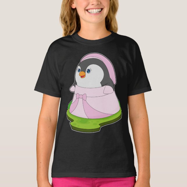 T-shirt Mariage de robe de mariée de pingouin (Devant)