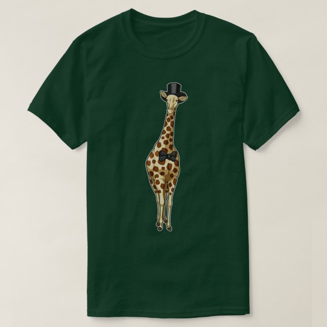 T-shirt Mariage de ruban Giraffe Groom (Design devant)