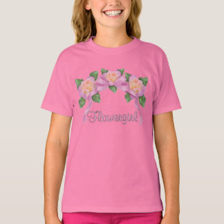 T-shirt Mariage de ruban rose - Flowgirl